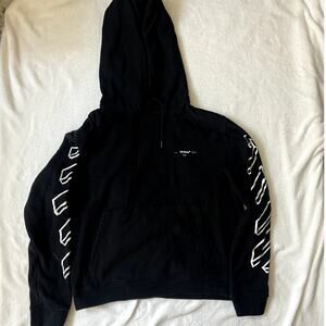 Off White Hoodie XL Black Arrows Graphic Pullover